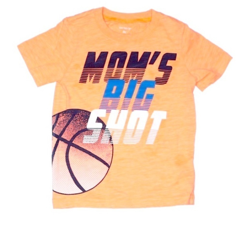 Carter’s Mom Big Shot Neon Orange Graphic T-shirt unisex kids 3T toddler